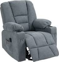 Fabric riser recliner chairs Homcom Oversized Riser the Elderly, Lift Armchair
