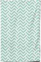 Warren Reed Geometric Pattern Tea Kitchen Towel Green