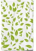 Warren Reed Leaves Tea Kitchen Towel Multicolour, Green