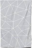 Warren Reed Geometric Triangle Pattern Tea Kitchen Towel Grey