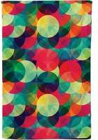 Warren Reed Grunge Circle Pattern Tea Kitchen Towel Red