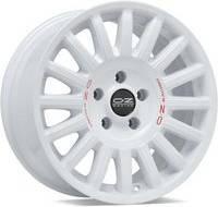 OZ Racing Rally Alloy Wheels In White Red Lettering Set 4 18x8.5 ET32 5x130 PCD