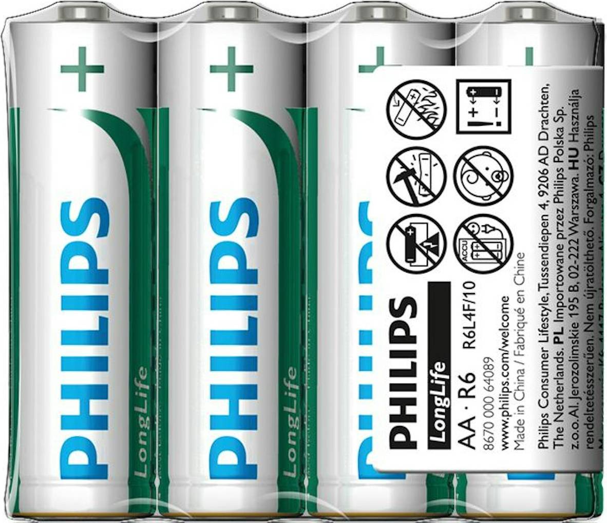 Philips LongLife Battery R6L4F 10