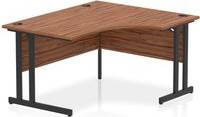 Impulse 1400mm Right Walnut Top Writing Desk