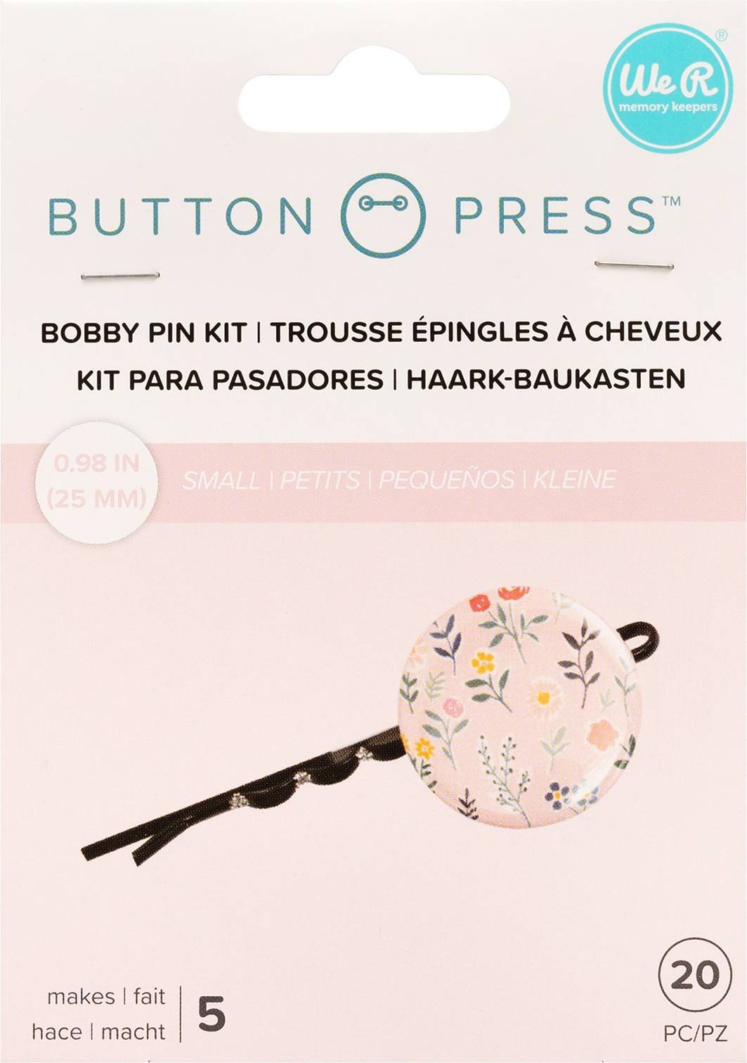We r memory keepers We R Memory Keepers Bobby Pin Backers Button Press