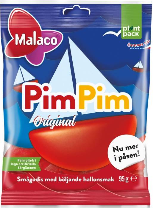 PimPim Swedish Raspberry Gummies 3 Bags