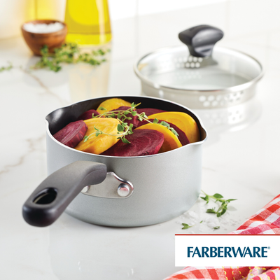 Cookstart Covered Straining Saucepan