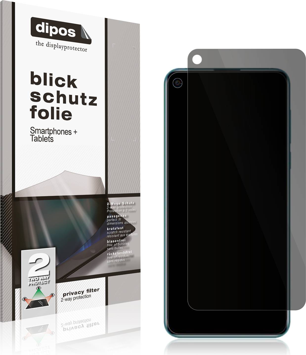 Dipos 2x Screen Protector 2-Way
