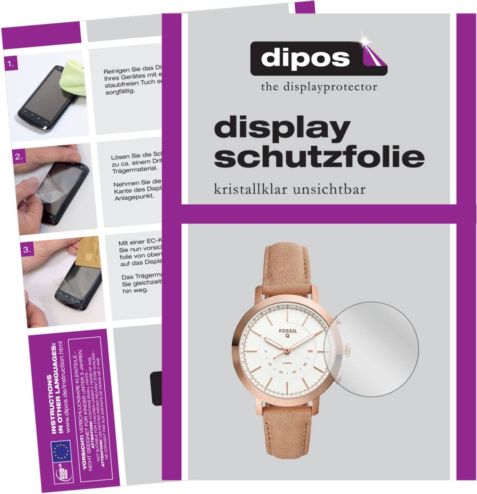 Dipos 6x Screen Protector Fossil Q Neely Protection Crystal