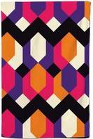 Warren Reed Abstract Pattern Tea Kitchen Towel Red, Multicolour