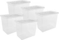 80l storage box 80L Stackable 5 Storage Box