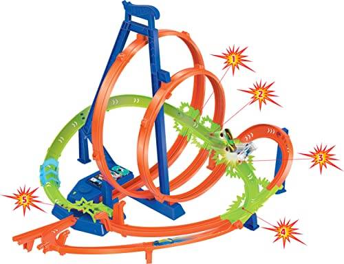 Hot Wheels Trackset Epic Crash Rennen HTP55