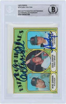 Topps 1972 79 Beckett Autographed Rookie Card