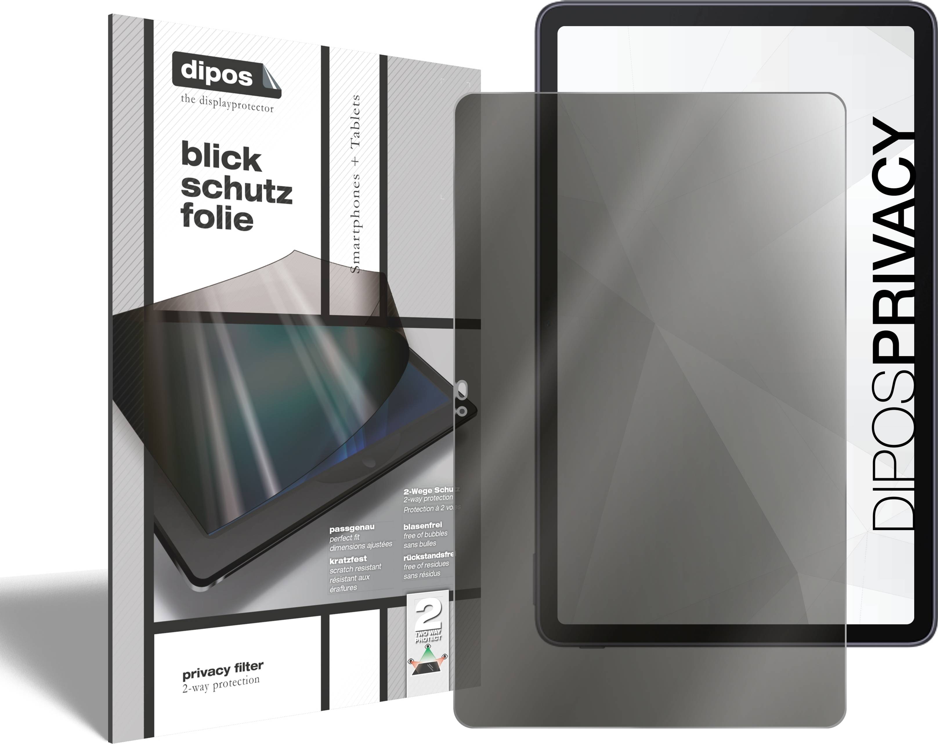 Dipos TCL 10 Tab Max Privacy Filter Screen Protector