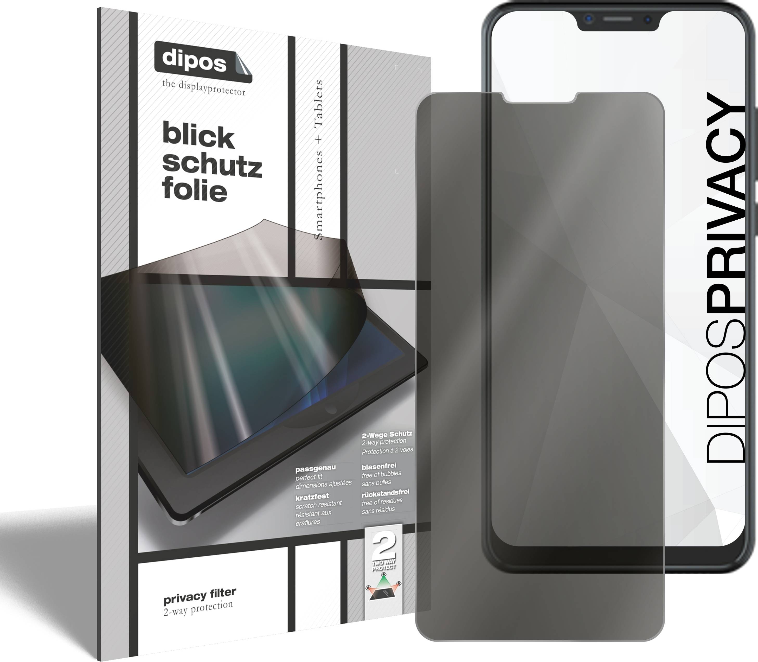Dipos 2x Screen Protector Cubot C20 Privacy Filter