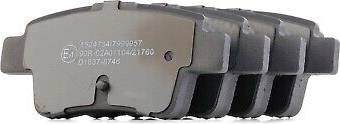 Ridex Brake Pad Set Rear Axle
