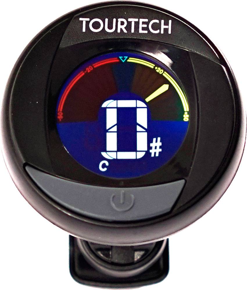 TOURTECH Clip-On Instrument Tuner with Colour Screen