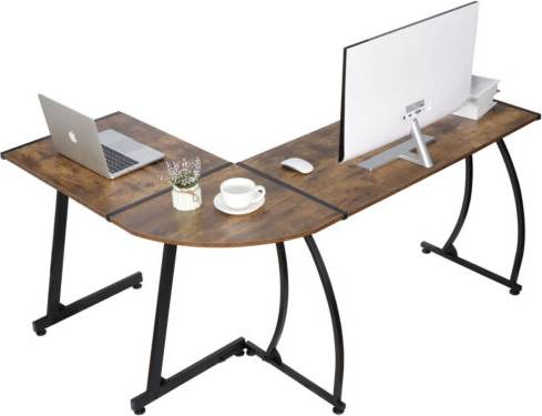L shaped desk with storage Segawe L shaped computer Writing Desk