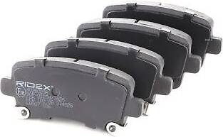 Ridex Brake Pad Set Rear Axle 402B0298