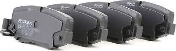 Ridex Brake Pad Set Rear Axle Anti-Squeak Plate
