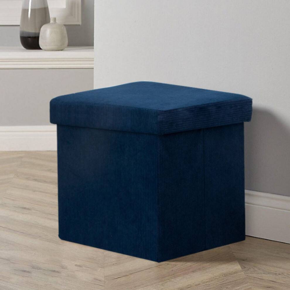 Home Source Blue Foot Stool