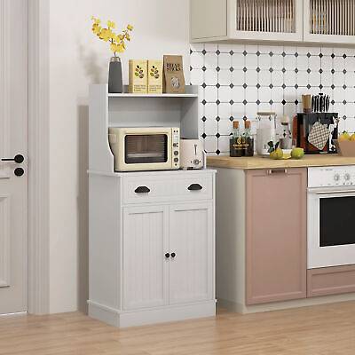 Drawer microwave Homcom microwave drawer Storage Cabinet