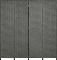 Homcom 4-Panel Room Wave Fibre Folding Privacy Screen Panel Rumsavdelare