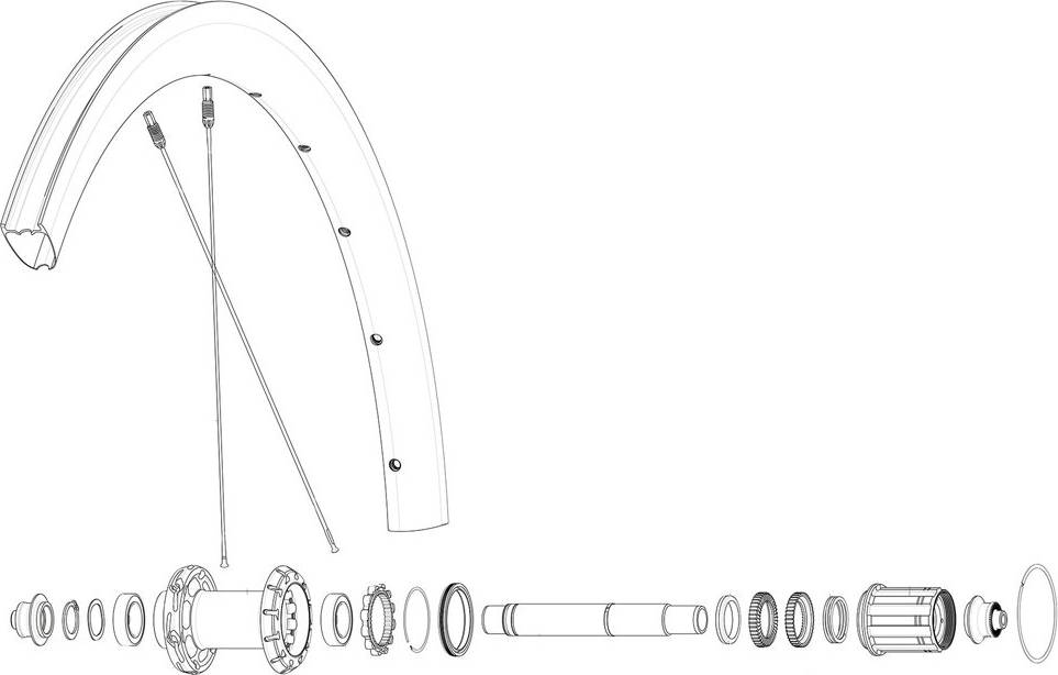 Mavic Rear Cosmic SLR 40 RB Racercykel Fælg