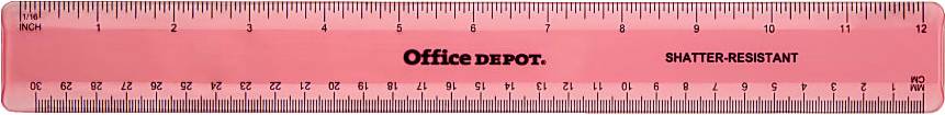 Home depot Office Depot Plastic Ruler 12"