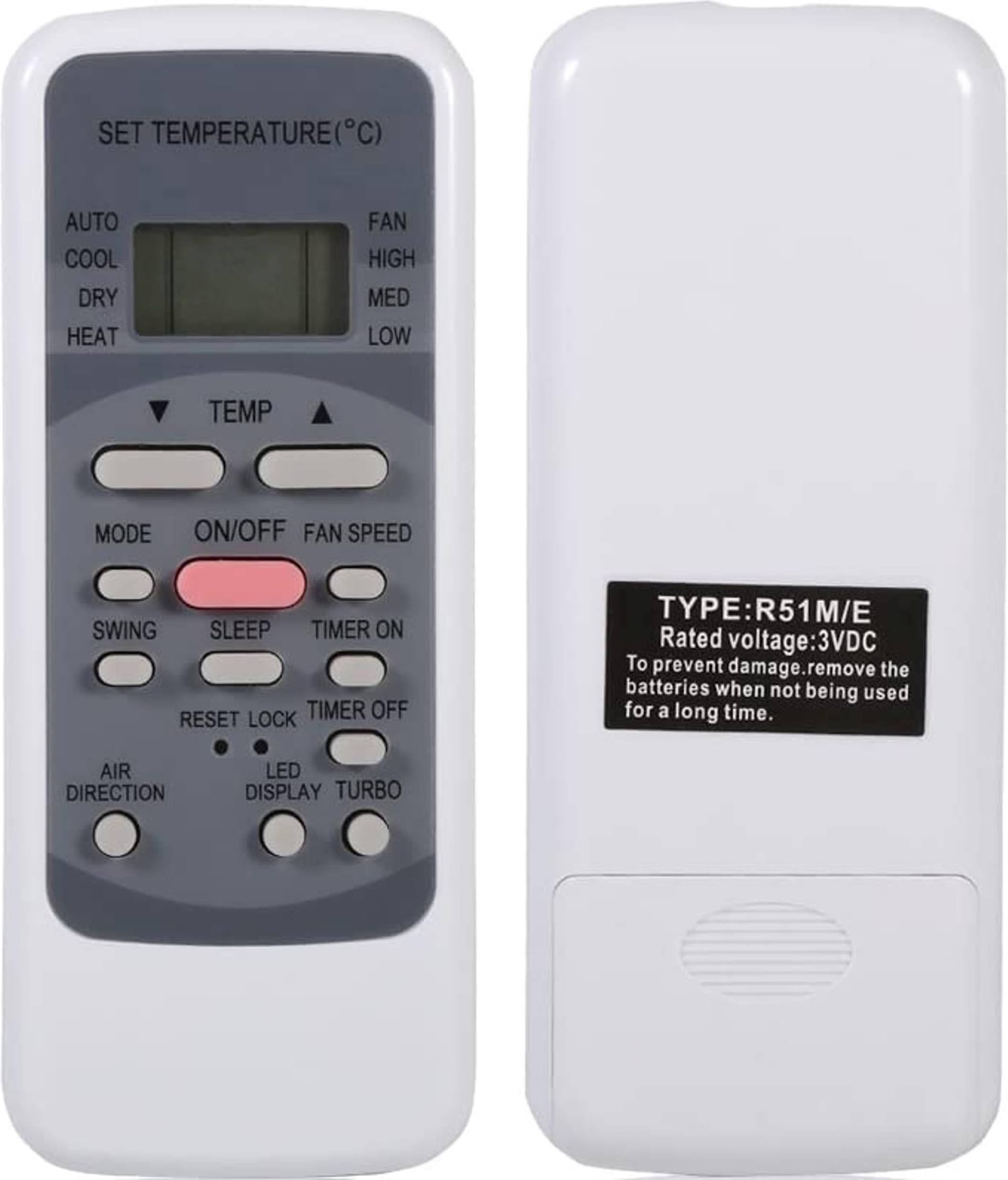 Midea air conditioner Ubay Universal Remote Control Replacement for Midea Air Conditioner Type: R51M/E