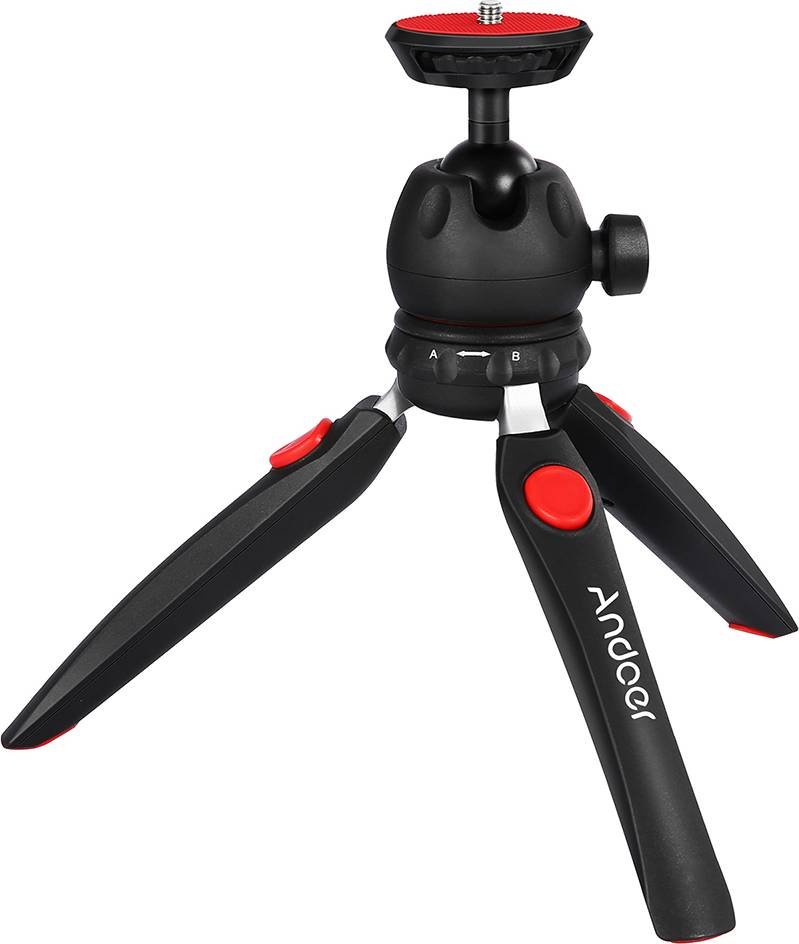 Andoer Mini Tafelblad Statief Telefoon Camera