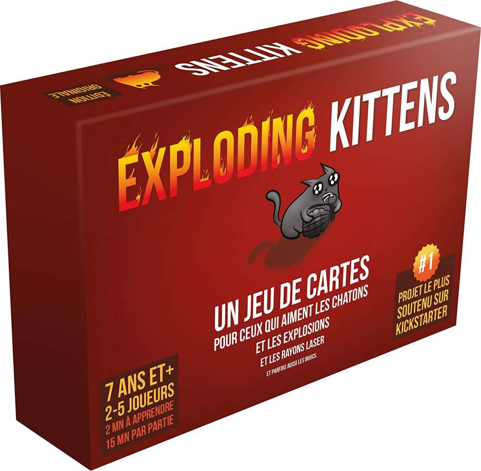 Exploding Kittens Gesellschaftsspiele Rouge