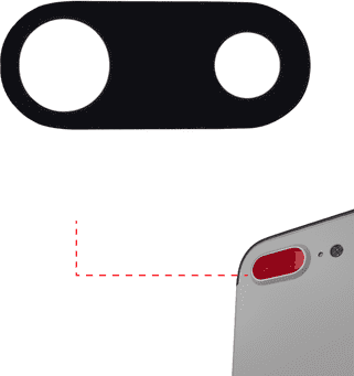 Esource Parts Sold by: Esource Parts, Replacement Back Camera Lens With Bracket & Bezel Compatible For iPhone 7 Plus All Colors