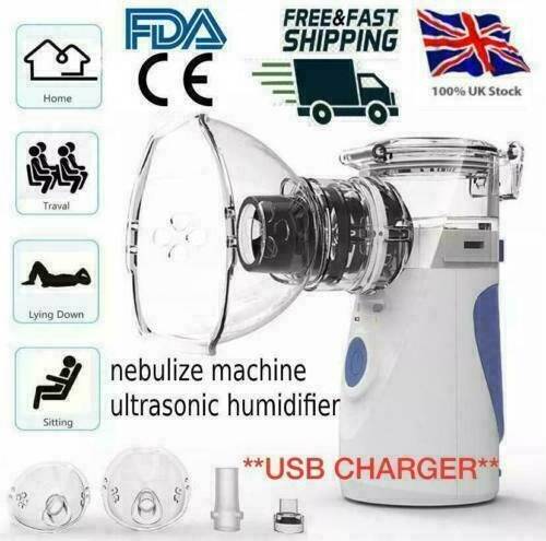 Usb meter RJ Portable Mini Nebulize Machine Ultrasonic USB Rechargeable Inhaler