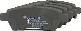 Ridex Brake Pad Set Rear Axle