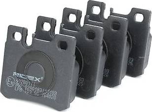 Ridex Brake Pad Set Rear Axle