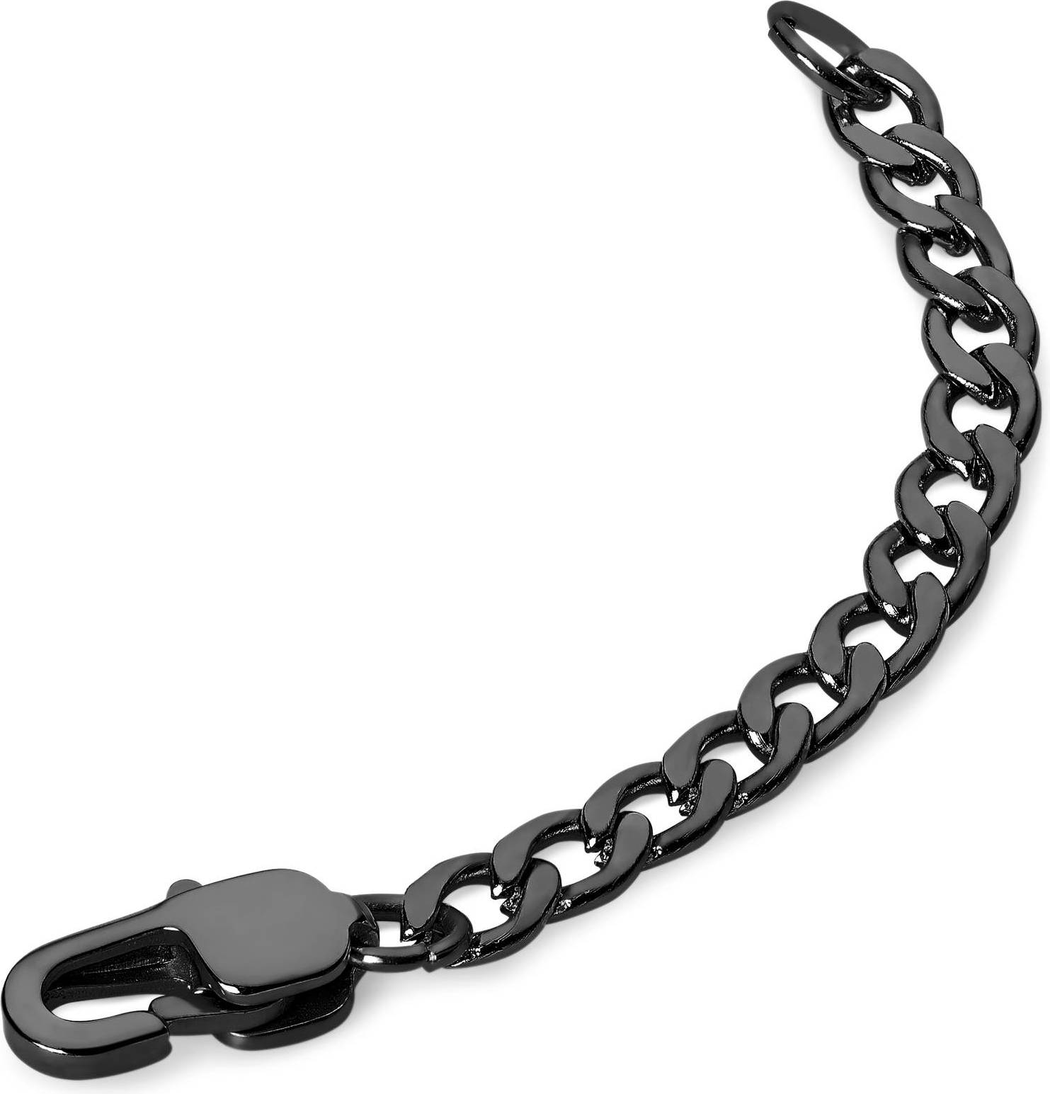 Essentials Gunmetal Sort Kædeforlænger