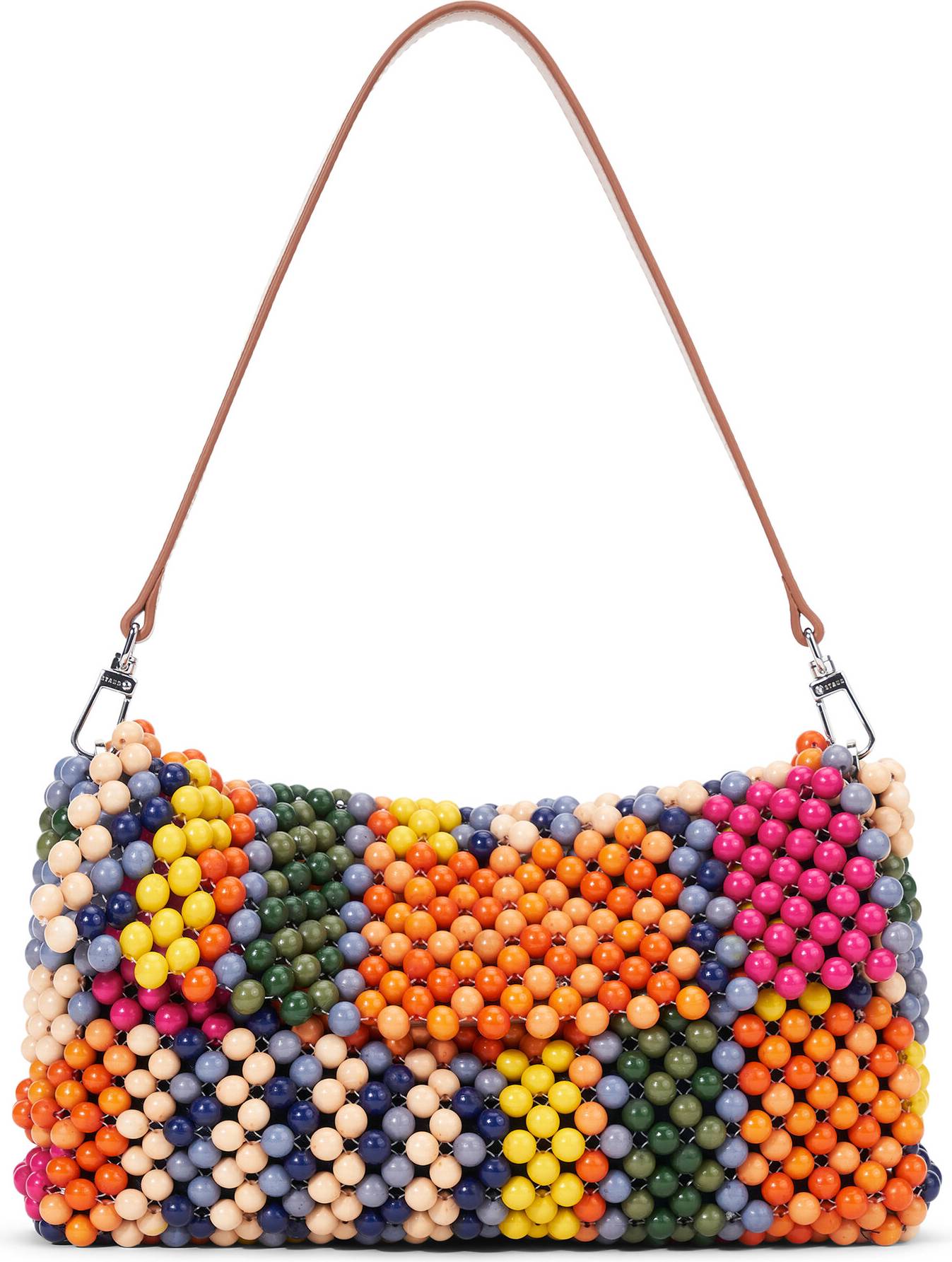 Staud Timmy Beaded Shoulder Bag - Multi/Patterned