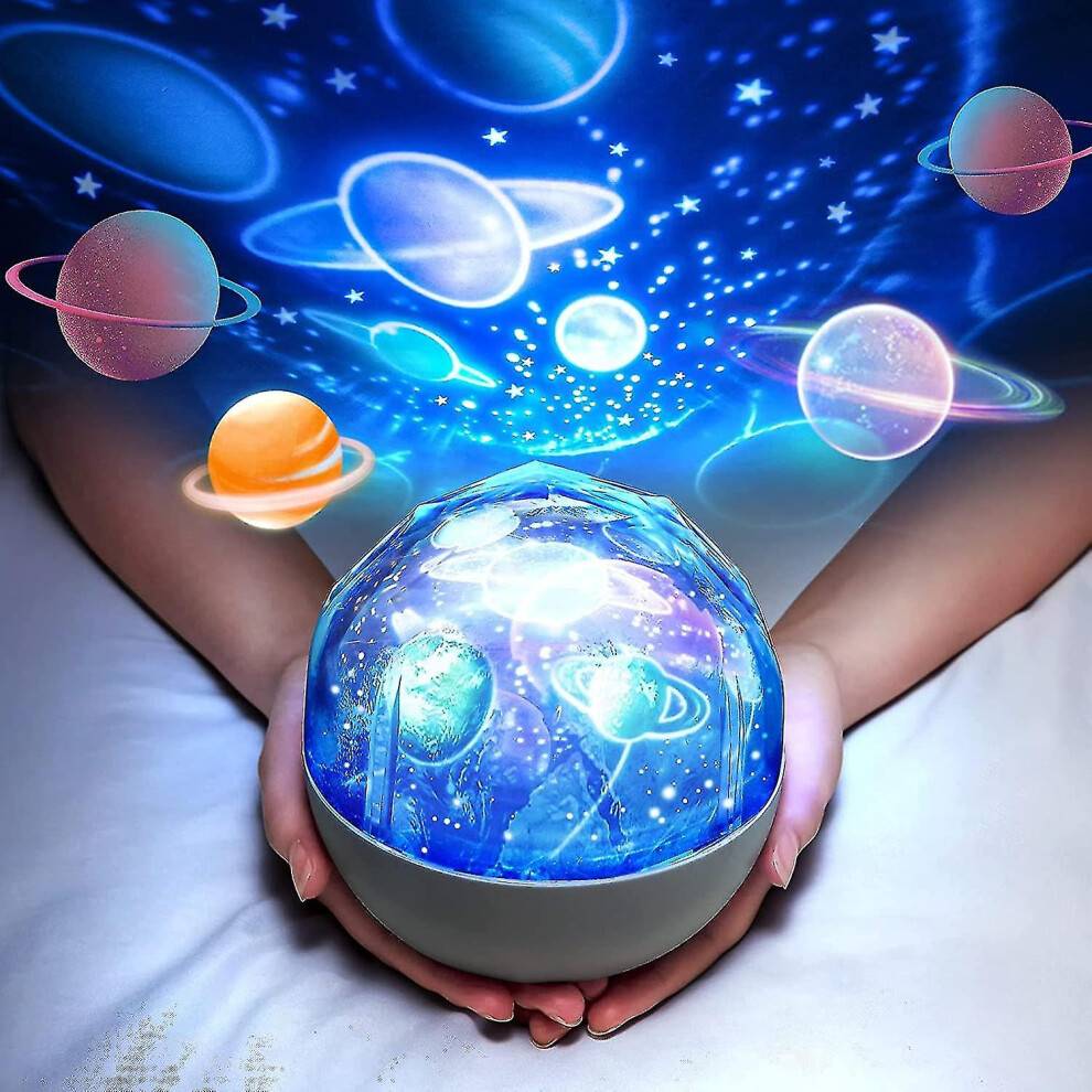 Solar System Projector For Kids, 360rotating Night Light