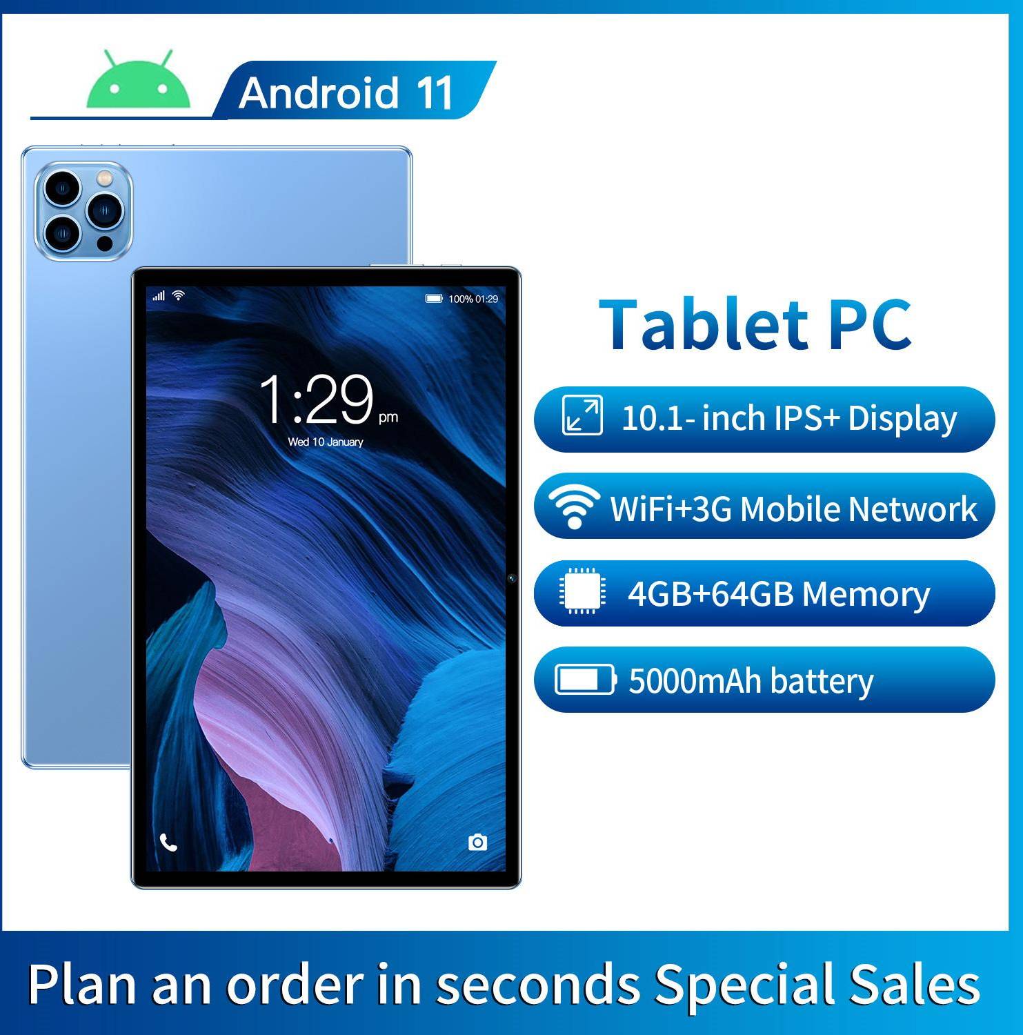12" tablet BDF BDF G10 Android 12 Tablet 10.1 Inch