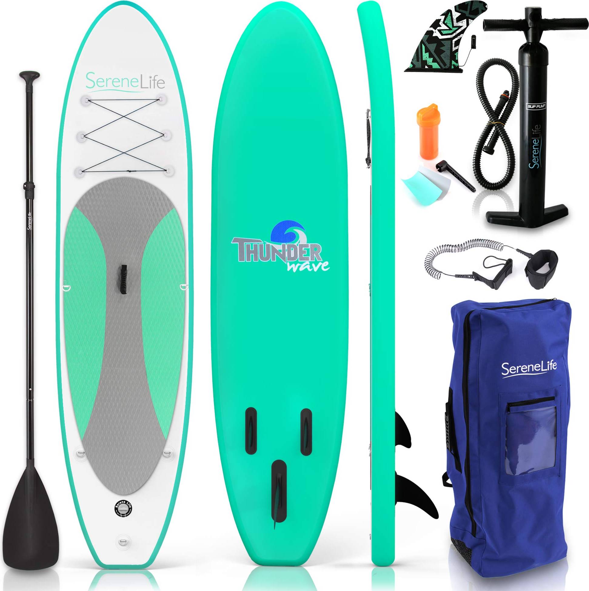 Inflatable paddle board SereneLife Inflatable Stand Up Paddle Board Set