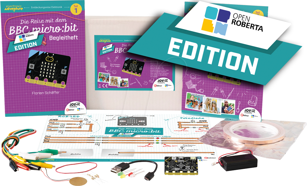 Joy-It EA-MicroBit-V2-OR Learn MicroBit Kit