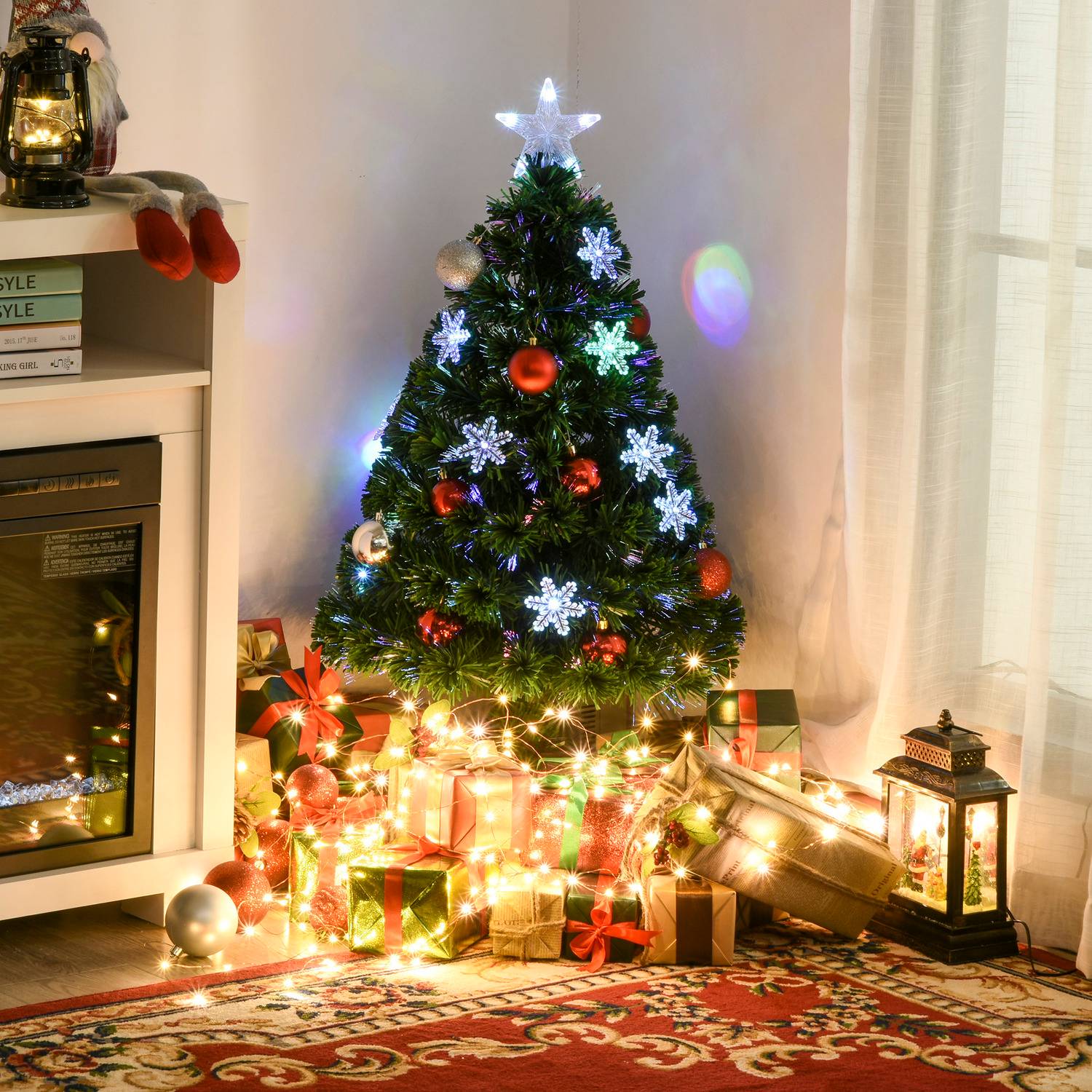 Homcom Xmas Snowflake Christmas Tree