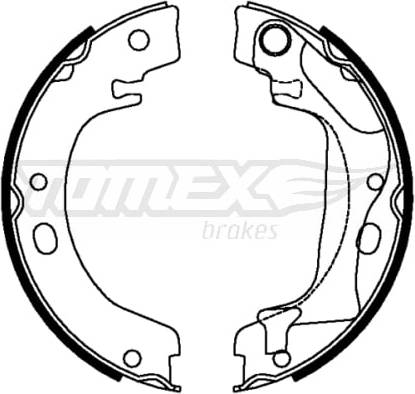 TX 22-28 Brake Shoes Rear Axle