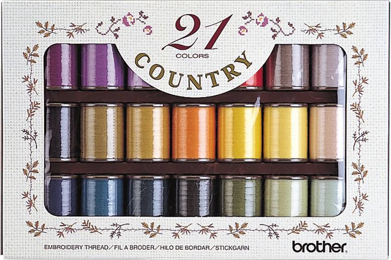 Brother Mat Embroidery Thread 21-pack