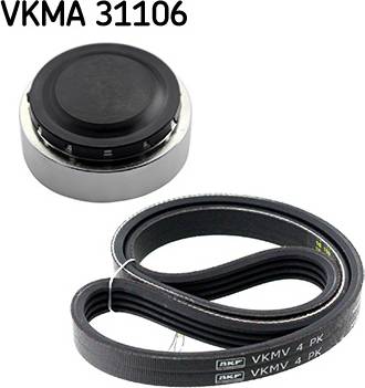 SKF V-Ribbed Belt Set VKMA