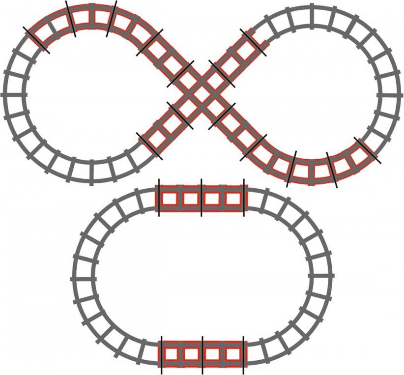 Peg-Pérego 8 Track Set for Santa Fe Train
