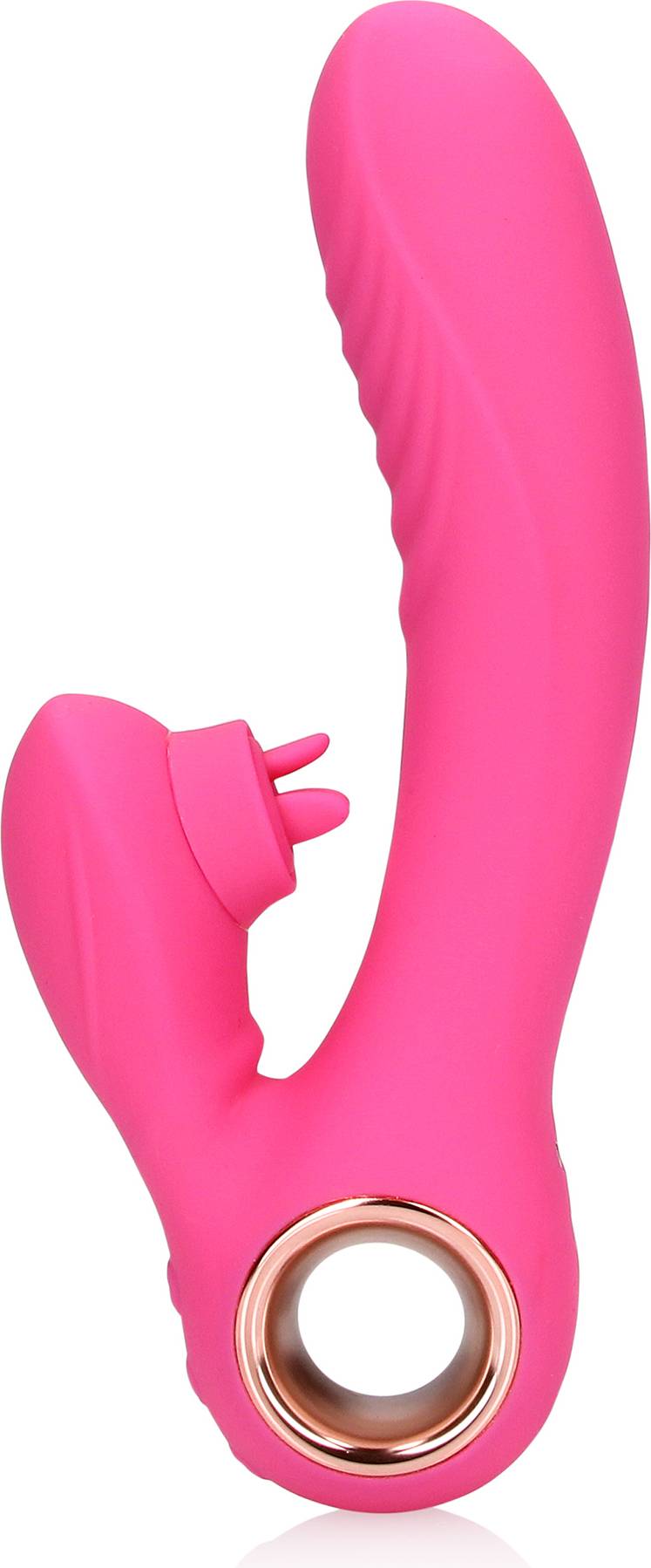 Tongue Flickering & Heating Rabbit Vibrator Exuberant Pink