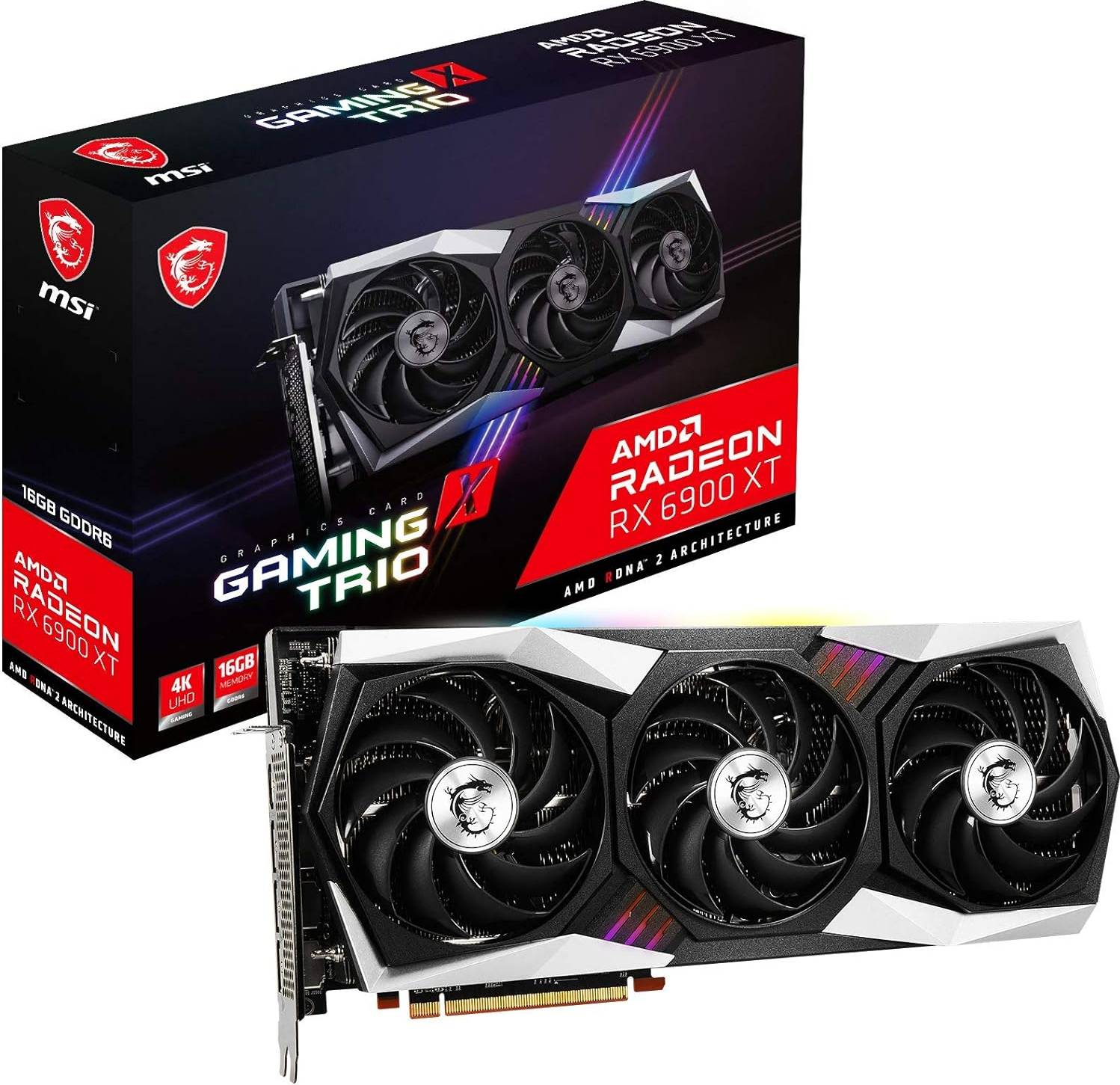 MSI Radeon RX 6900 XT Gaming X Trio HDMI 3xDP 16GB