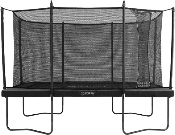 Pioneer Rectangular Trampoline 370x250cm + Safety Net